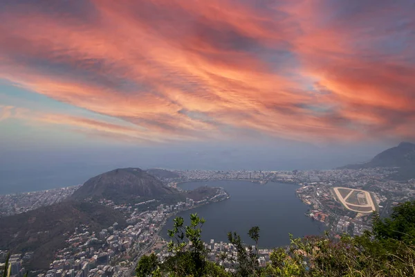 Panorama Luftaufnahme Der Stadt Rio Janeiro Brasilien — Stockfoto