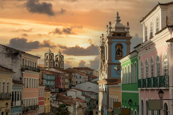 Pelourinho Historyczne Centrum Miasta Salvador Bahia Brazylia — Zdjęcie stockowe