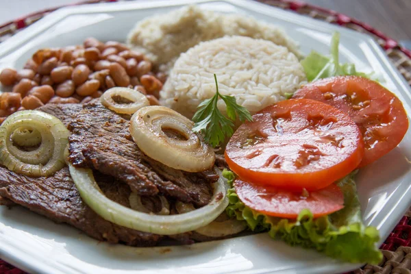 Prato Comida Tradicional Brasileira — Fotografia de Stock