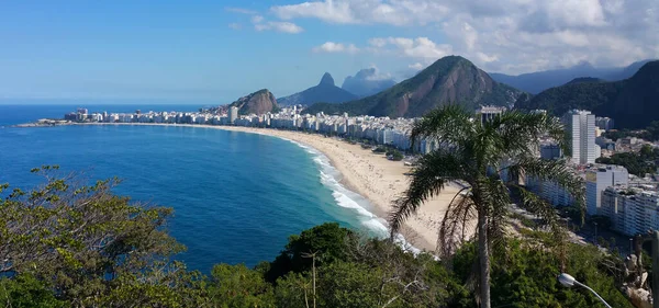 Aerial View Famous Copacabana Beach Rio Janeiro Brazil — Stock Photo, Image