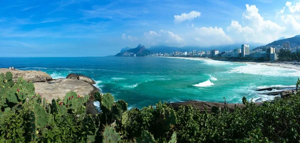 Híres Arpoador Ipanema Strand Rio Janeiro Brazília — Stock Fotó