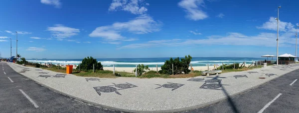 Vue Sur Front Mer Plage Barra Tijuca Rio Janeiro Brésil — Photo