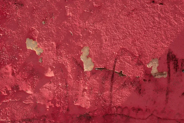 Peeling Old Red Wall Texture — Stock Photo, Image