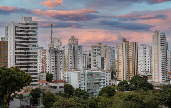 View of residential buildings in the city of Salvador Bahia Brazil.