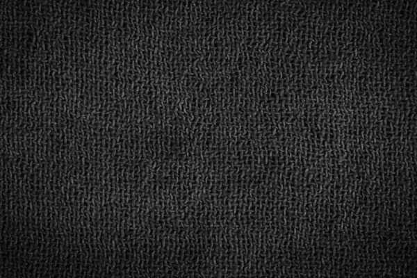 Czarny Szczegół Włókna Tkaniny — Zdjęcie stockowe