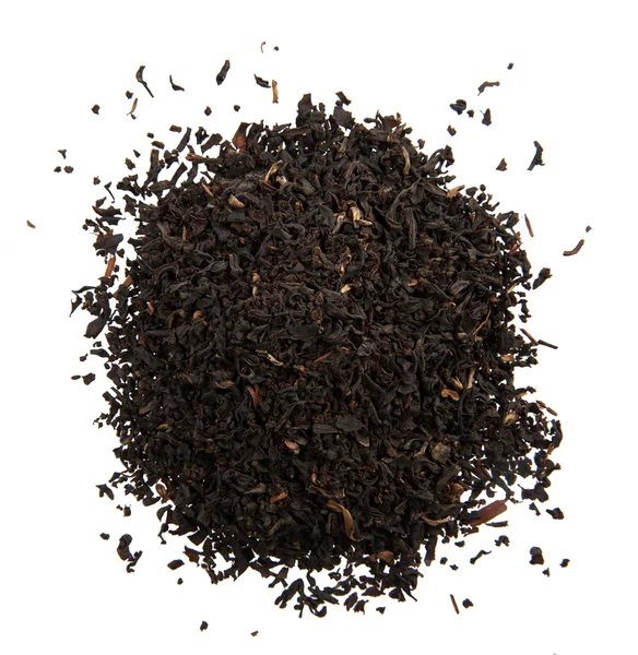 Black tea dried in an leaves — Stock Photo, Image