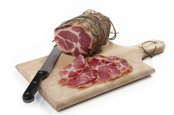 Coppa salume e fette — Foto de Stock