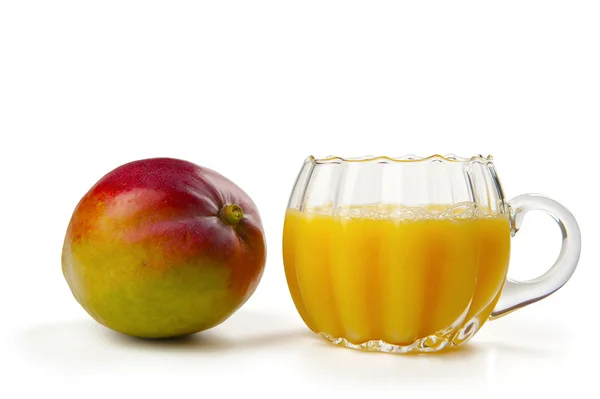 Mango e succo di mango — Stock fotografie