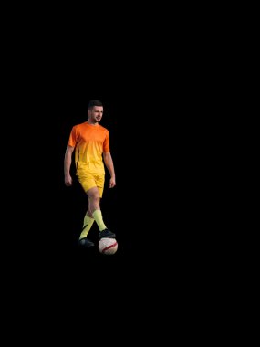 topla oynamayı profesyonel futbolcu