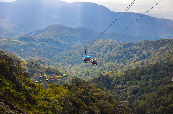 Skyway teleferik yukarıya taşımak tepe Genting highlands, Malezya