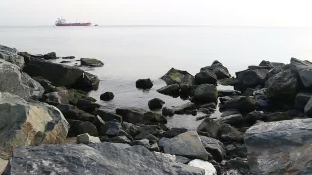 岩石的沿海地区 — 图库视频影像