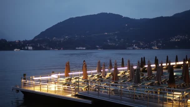Lago de Como en italia — Vídeo de stock