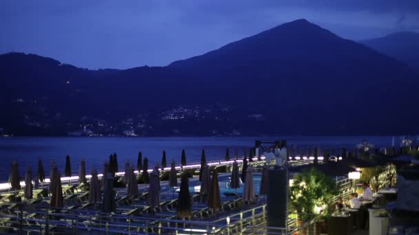 Lago de Como en italia — Vídeo de stock