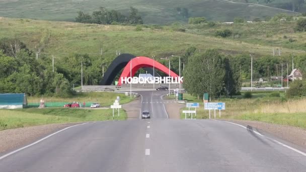 As atrações em Novokuznetsk — Vídeo de Stock