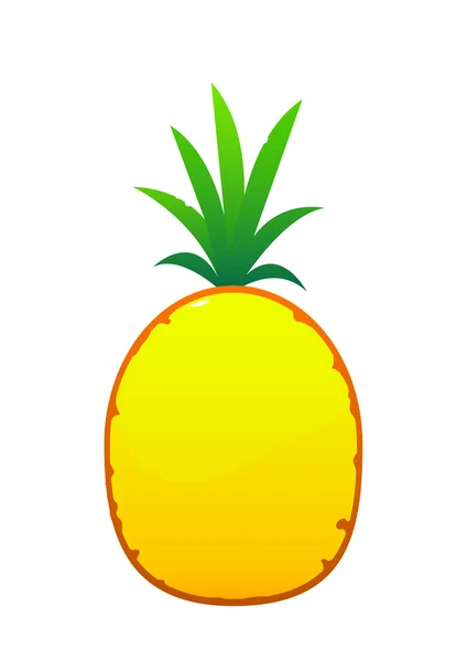 Ananas lezzetli sulu parlak çizgi film — Stok Vektör