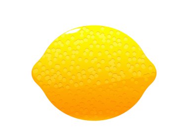 parlak sulu lezzetli yeşil limon çizgi film