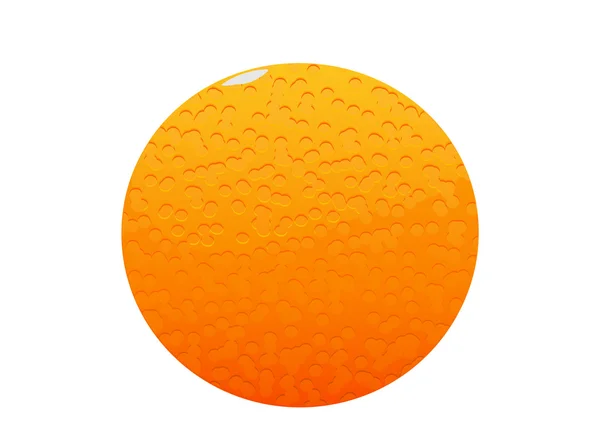 Brilhante suculento delicioso desenho animado laranja — Vetor de Stock