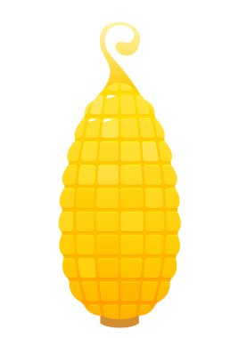 Beyaz arka plan üzerinde parlak sulu Mısır çizgi film