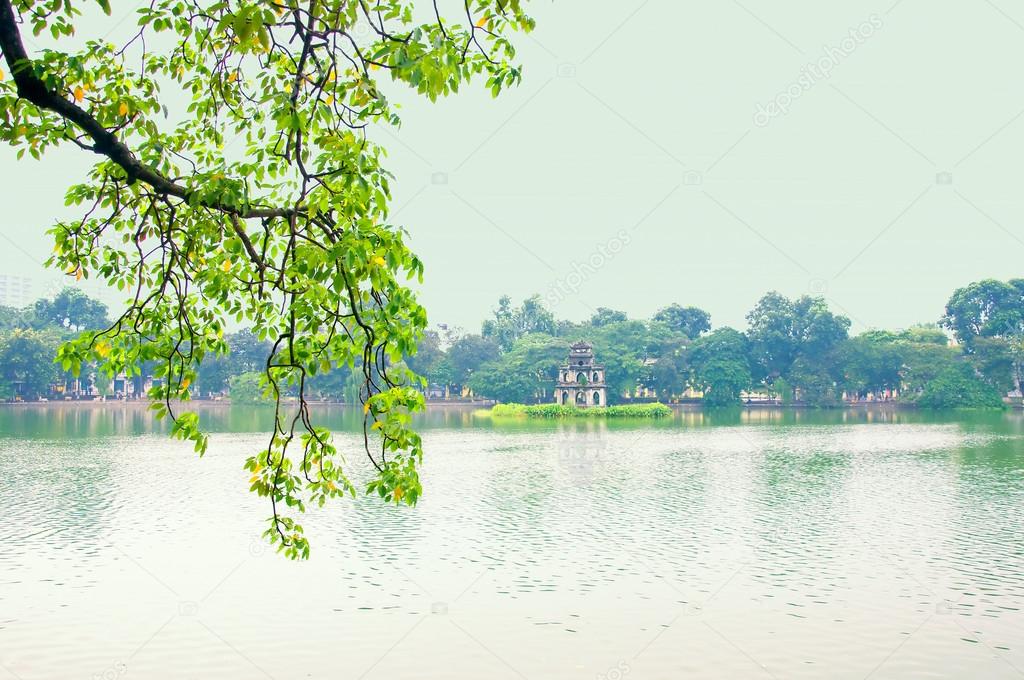  Hoan Kiem lake (Ho Guom or Sword lake), Hanoi, Vietnam