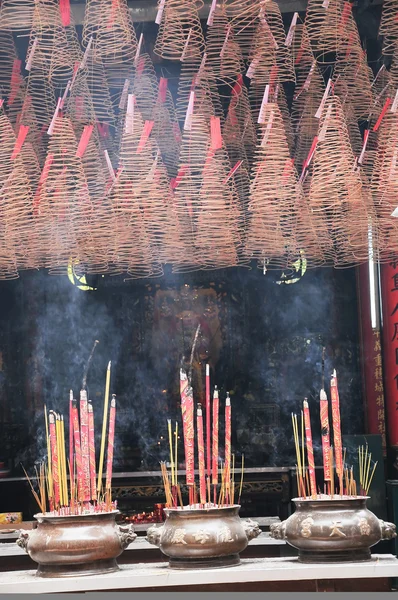 Spiral Incense at Thien Hau Temple in Ho Chi Minh City, Vietnam Stock Picture