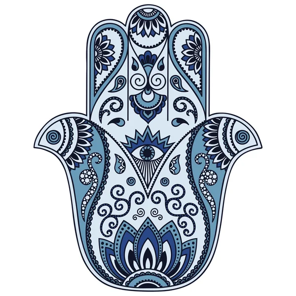Кольоровий векторний символ мальованої руки Хабси . — стоковий вектор