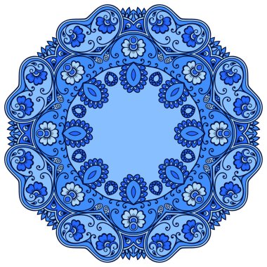 Oryantal tarzı renkli mandalalar vektör görüntü.