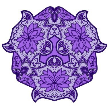 Oryantal tarzı renkli mandalalar vektör görüntü.