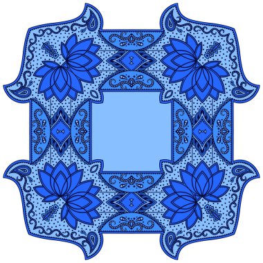 Oryantal tarzı renkli mandalalar vektör görüntü.