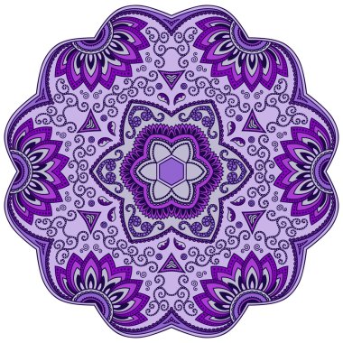 Oryantal tarzı renkli mandalalar vektör görüntü.