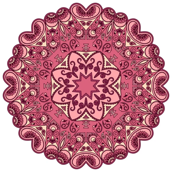 Imagen vectorial de mandalas de color en estilo oriental . — Archivo Imágenes Vectoriales