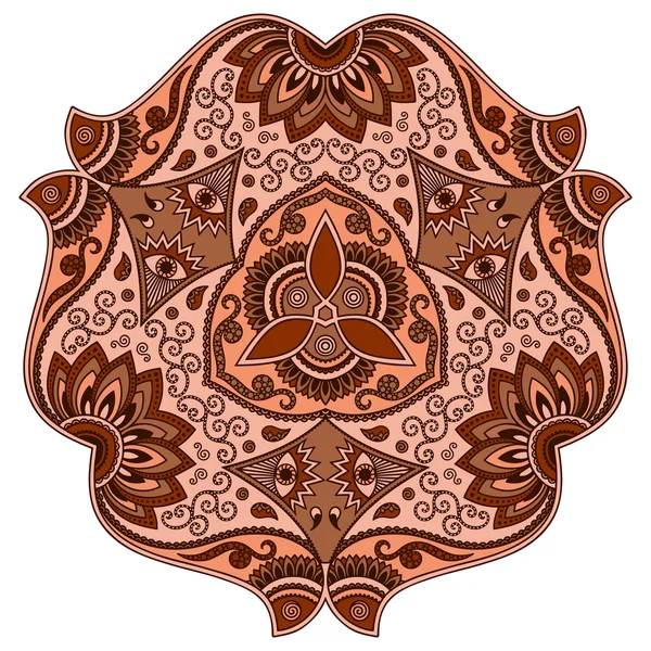 Vektor kép színes Mandala keleti stílusú. — Stock Vector