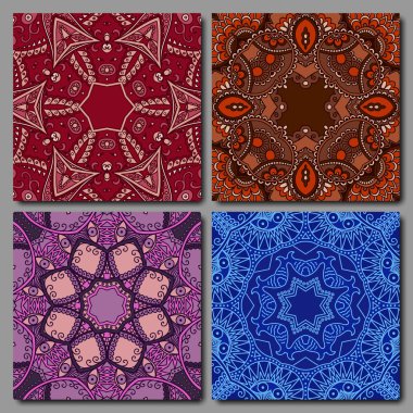 Kart veya davet retro dekorasyon tarzı ayarlayın. Elle çizilmiş arka plan.