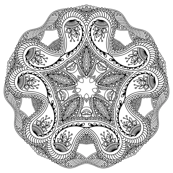 Vector henna tattoo mandala. Mehndi stijl. — Stockvector