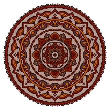 Oryantal tarzı renkli mandalalar vektör görüntü.