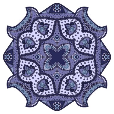 Oryantal tarzı renkli mandalalar vektör görüntü.