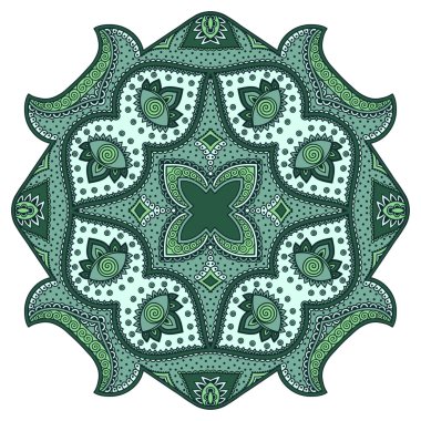 Oryantal tarzı renkli mandalalar vektör görüntü.