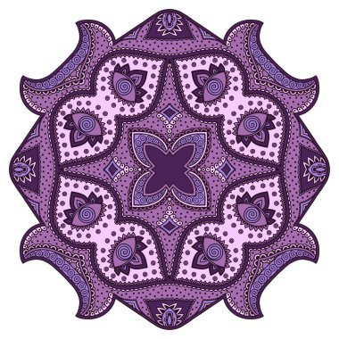 Oryantal tarzı renkli mandalalar vektör görüntü.