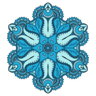 Oryantal tarzı renkli mandalalar vektör görüntü.