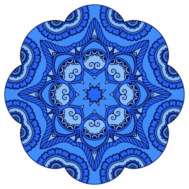 Oryantal tarzı renkli mandalalar vektör görüntü.