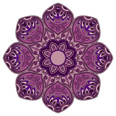 Oryantal tarzı renkli mandalalar vektör görüntü.