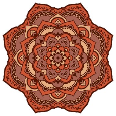 Oryantal tarzı renkli mandalalar vektör görüntü.