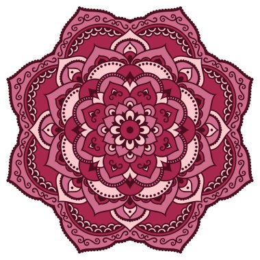 Oryantal tarzı renkli mandalalar vektör görüntü.