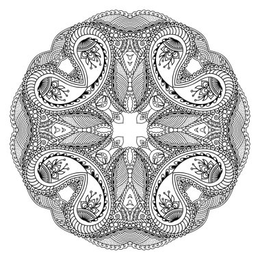 Vektör kına dövme mandala. Mehndi stili.