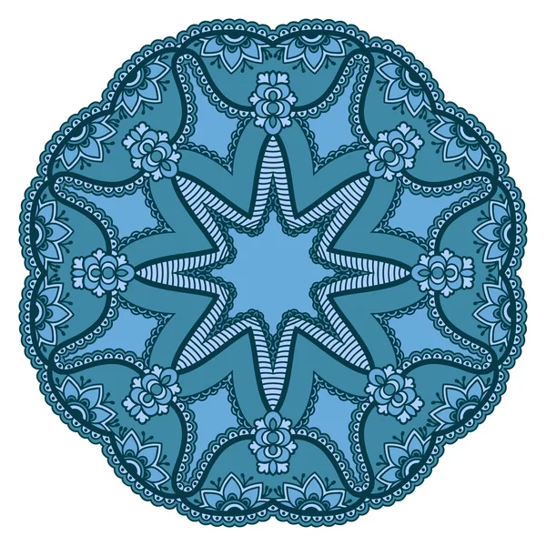 Immagine vettoriale di mandala colorati in stile orientale . — Vettoriale Stock