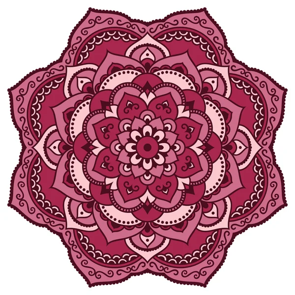 Imagen vectorial de mandalas de color en estilo oriental . — Archivo Imágenes Vectoriales