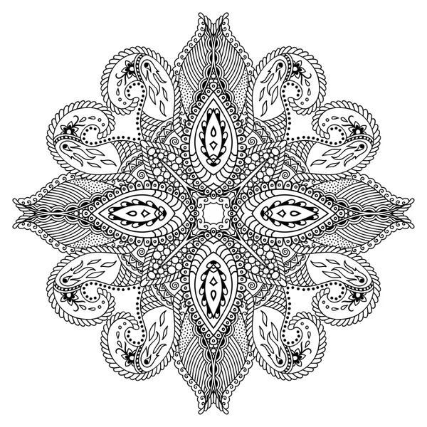 Vector henna tatoo mandala. Estilo Mehndi . — Vetor de Stock