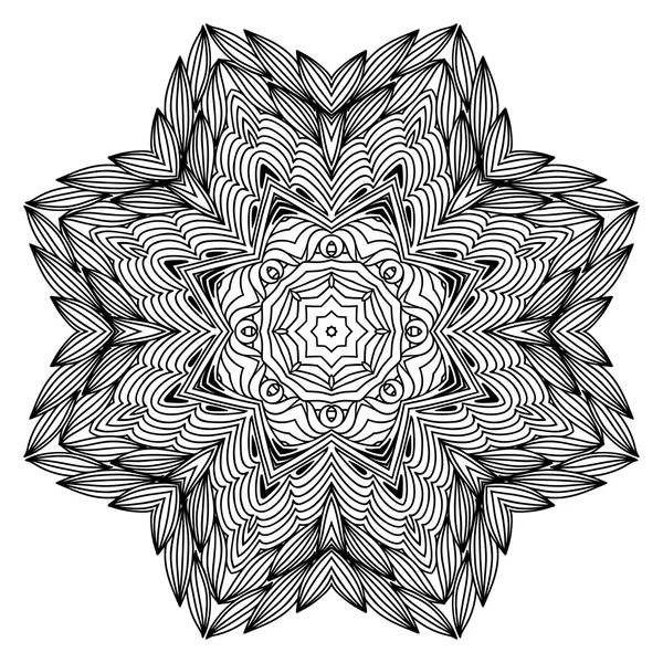 Vector henna tatoo mandala. Estilo Mehndi . — Archivo Imágenes Vectoriales