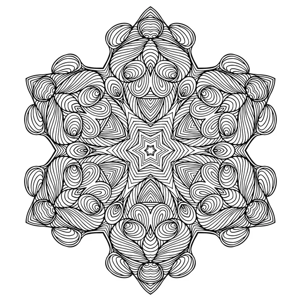 Vector henna tatoo mandala. Estilo Mehndi . — Archivo Imágenes Vectoriales