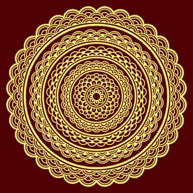 Oryantal tarzı renkli mandalalar vektör görüntü.