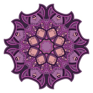 Oryantal tarzı renkli mandalalar vektör görüntü.